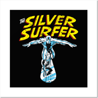 Classic Silver Surfer (Grunged) Posters and Art